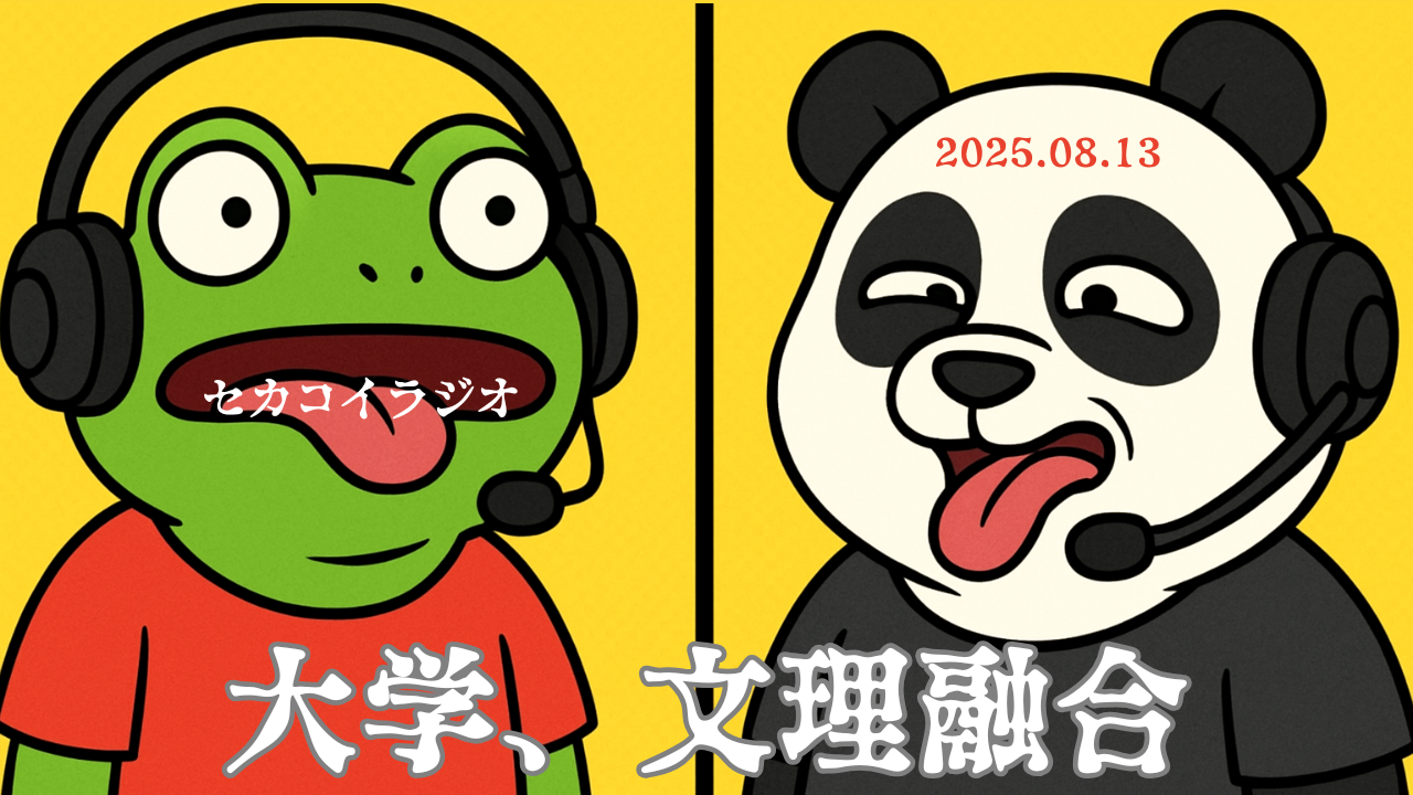 セカコイラジオ220 〈本当に進むんかいな？〉STEAM、リベラルアーツ、即戦力に偏重する際用