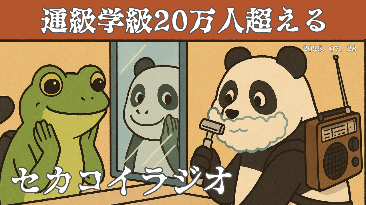 セカコイラジオ204 〈子どもの学習環境に変化〉通級学級って何？パパンダは知りませんでした。