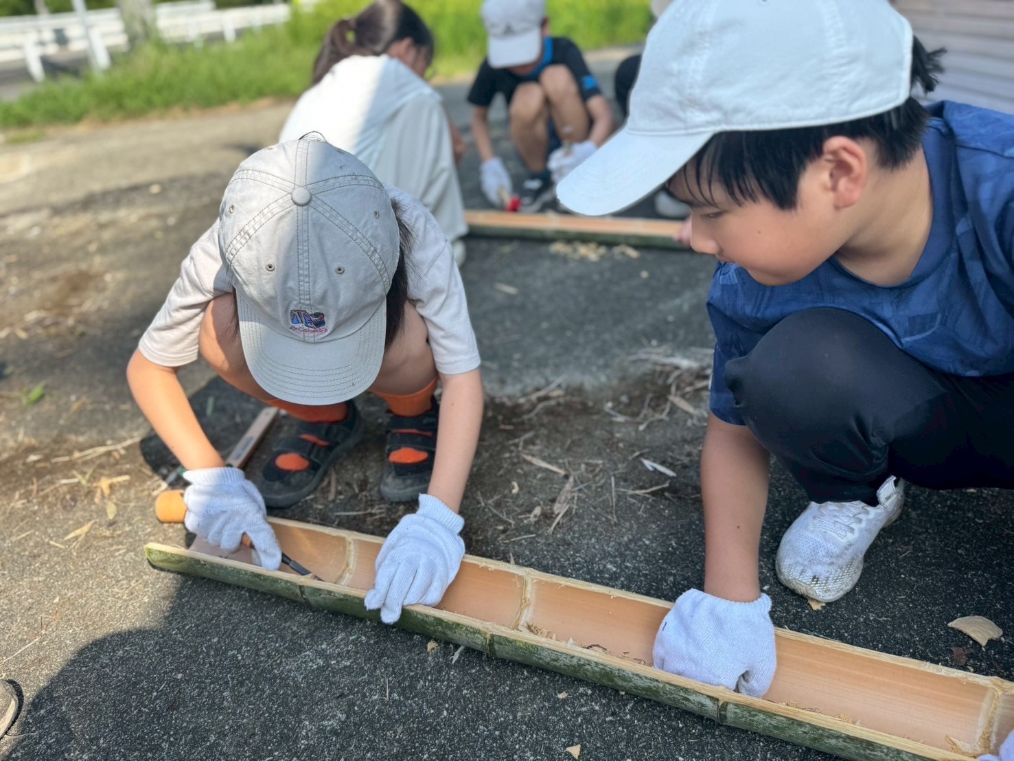 協力必須の竹伐採