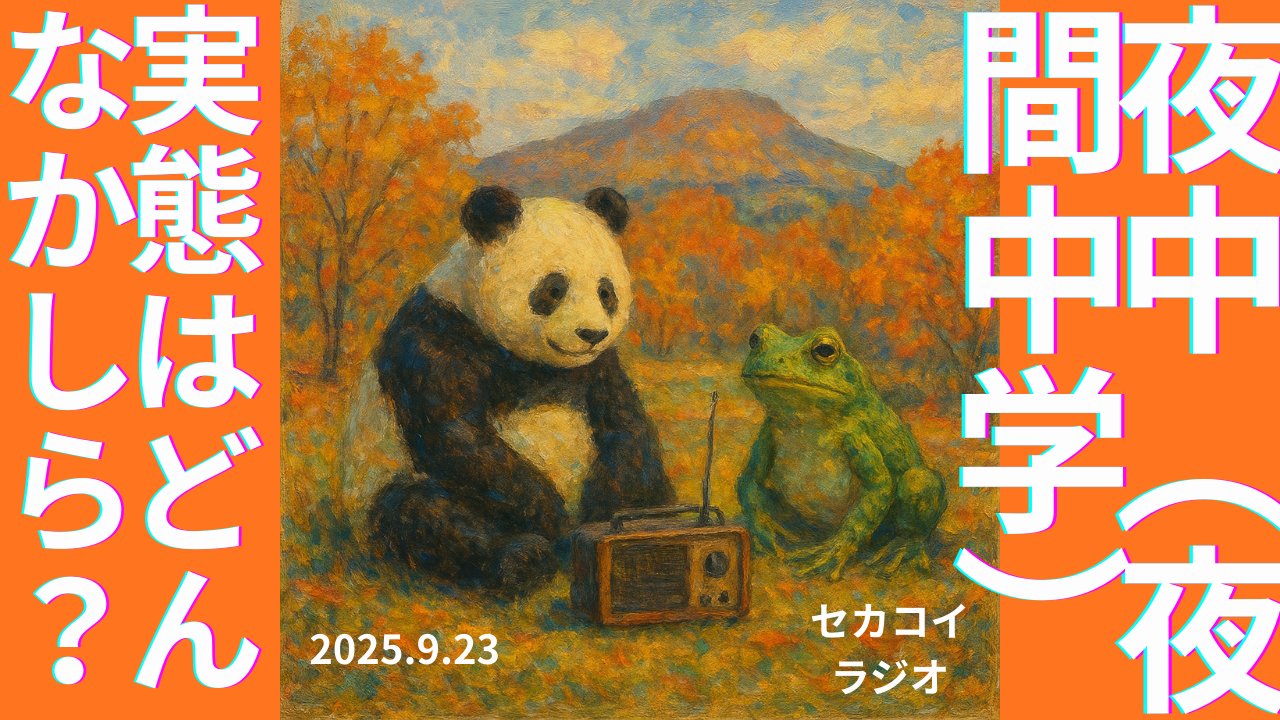 セカコイラジオ261 〈夜間中学〉どんな場所？ケル先生に聞いてみましょう。