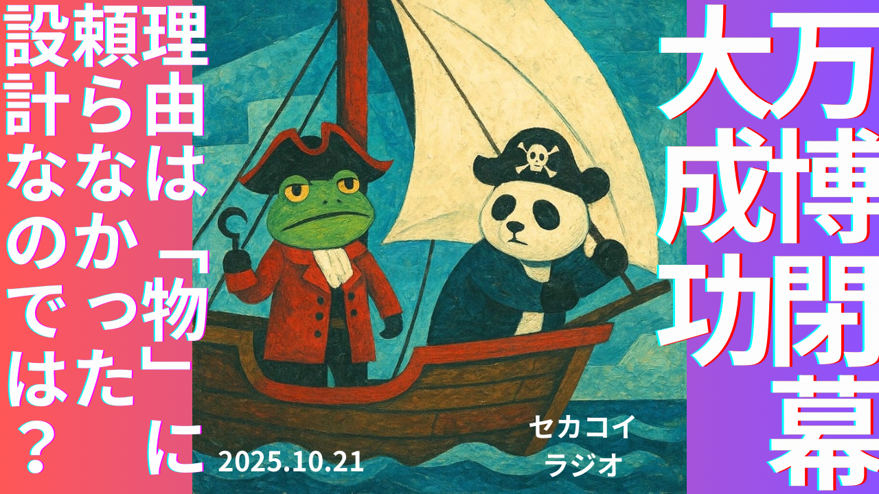 セカコイラジオ289 〈万博閉幕〉色々あったけど大成功でしょう