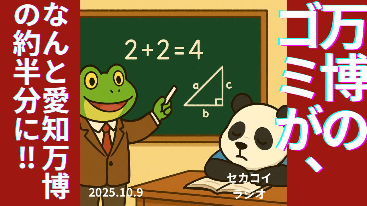 セカコイラジオ277 〈なんで半分？！〉関西万博のゴミの量