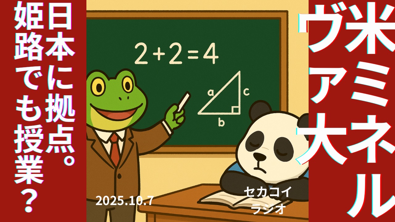 セカコイラジオ275 〈知ってる人は知っている〉旅×学び　ミネルヴァ大学