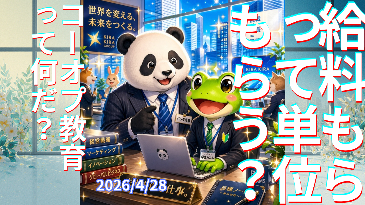 セカコイラジオ478 〈新しくない？〉働いて給料もらって単位をゲット！コーオプ教育