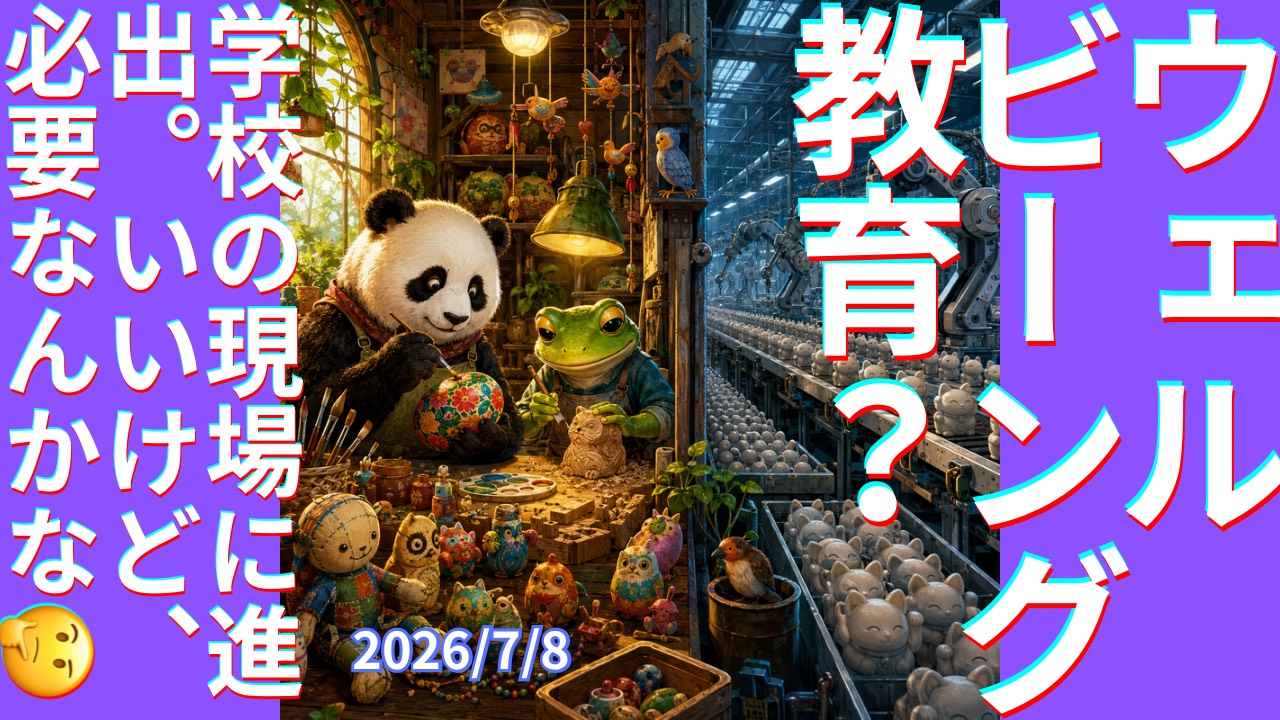 セカコイラジオ549 〈ウェルビーング教育って？〉学校の現場にも進出。いいけど、必要なんかな？