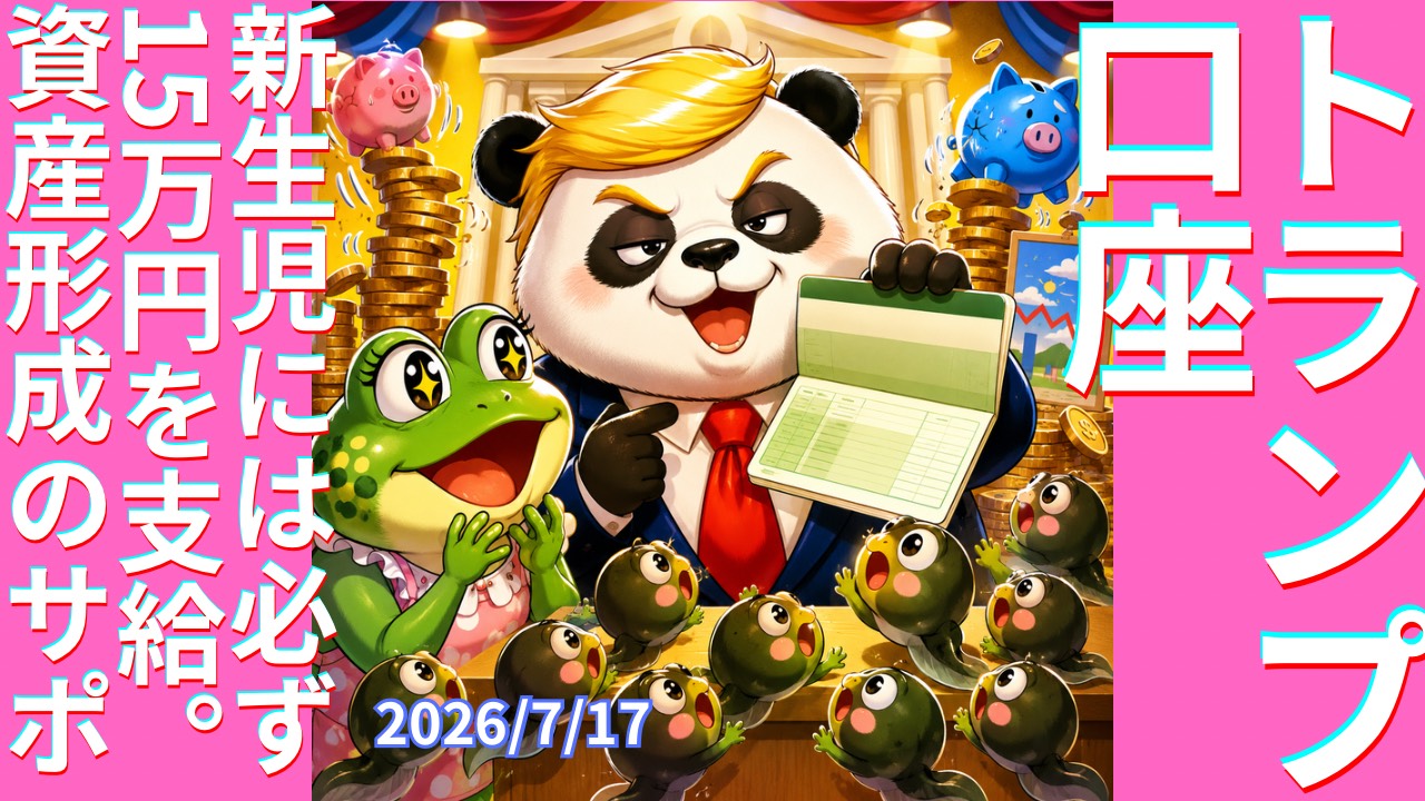 セカコイラジオ558 〈トランプ口座〉新生児には必ず15万円を支給。資産形成のサポート