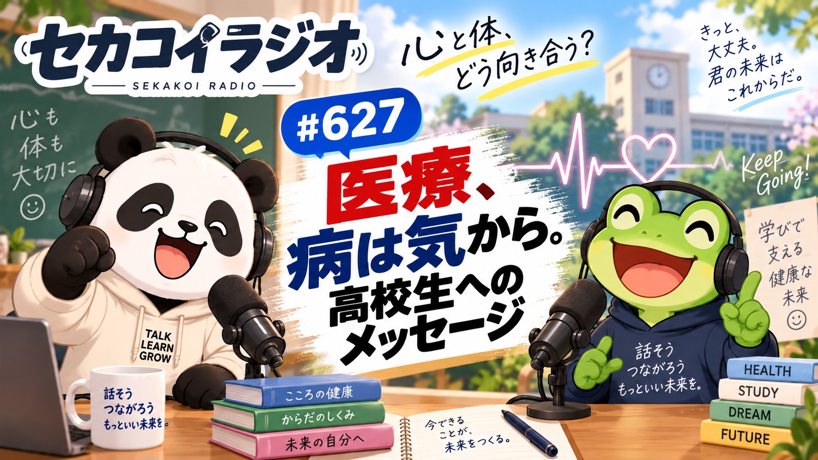 セカコイラジオ627 【今大切にすべきことは共通する】バリキャリのお医者さんから高校生へのメッセージ